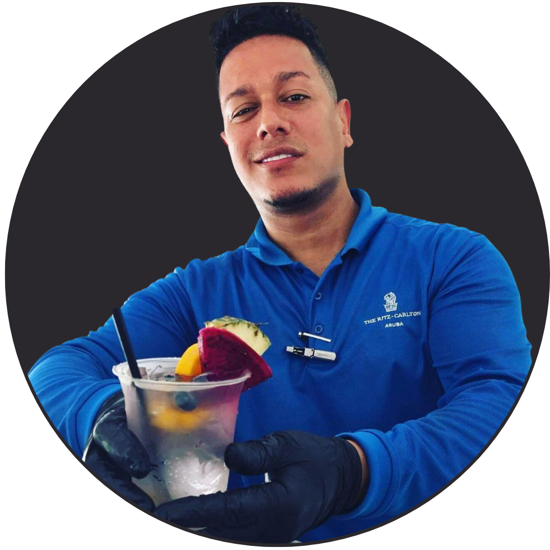 Concocting a Signature Cocktail with Jose de Luque Leading Mixologist at Ritz-Carlton Aruba