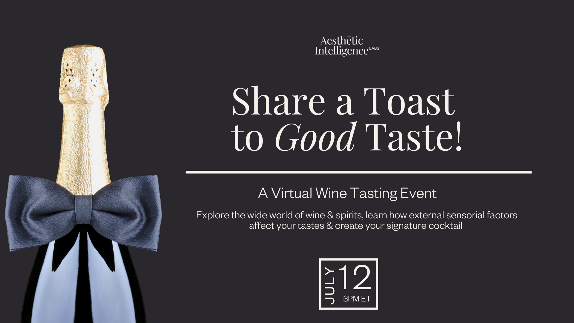 share a toast to good taste - wine tasting online workshop